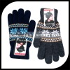 Wholesale Men's nice Jacquard gloves
