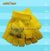 Wholesale 100% Acrylic Glove with Velvet Ribbon