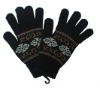 Wholesale Magic Jacquard wool winter gloves