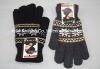 Nice wool Jacquard knit gloves