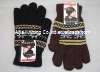 Magic Jacquard wool fashion gloves