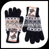 Wholesale Wool knitted Jacquard glove