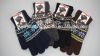 Wholesale Men wool knitted Jacquard gloves