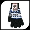 Wholesale Men's fashion Jacquard wool glove