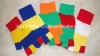 Acrylic knitted half finger gloves