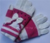 Wholesale fashion ladies double wool knitted glove