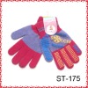 fashion girl wool gloves