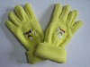 fleece gloves & glove