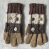 Wholesale ladies' iceland wool knitted winter fashion warm glove