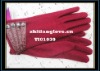 Wholesale 2010 fashion women's wool glove/ lady's fleece glove/pashm glove