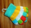 Wholesale Knitting multicolor microfiber children warm gloves