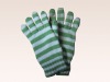 Wholesale stripe glove/knitted glove/ladies' glove