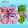 Wholesale fashion and attractive cashmere glove(decorated with heart)