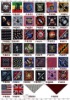Wholesale rock punk skull fashion scarf biker scarf bandanas