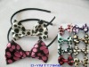 Wholesale Fashion hair bow in polka dotted satin