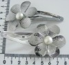 metal flower hair clip