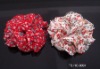 Wholesale HOT SELLING 5 CM HAIR CLIPS W/ 8 CM CHIFFON FLOWERS