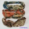 Fashion hair wrap in Cotton Ethical Amoeba Print Fabric