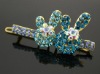 crystal hair clips