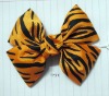 Wholesale hair bow zebra print hair barrette HBB-1615