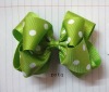 hair bows,white dot pattern hair bows,fashion hair accessories,girls' accessories