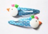 Wholesale Cheap pvc baby hair clip with blue color