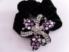 Wholesale Rhinestone floral Ponytail Holders