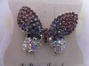 Wholesale Rhinestone Floral Ponytail Holders
