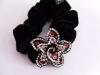 Wholesale Rhinestone floral Ponytail Holders