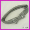 Wholesale Fashion flannelette bow elastic band
