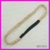 Wholesale Fashion pearl & rhinestone elastic band