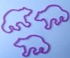 Wholesale HOT SELLING! Promotional silicone rubber band with animal shape