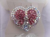 Wholesale Rhinestone Heart Ponytail Holders
