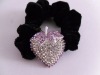 Wholesale Rhinestone floral Ponytail Holders