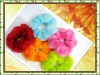 Wholesale Popular pink polyster hair flower