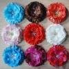 Wholesale Jeweled Center Handmade Fabric Flowers