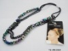 Wholesale HOT SELLING WOMAN'S ELASTIC BEADED HEADBANDS IN MULTICOLOR