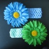 Wholesale Daisy flower 1.5'' crochet headbands with Daisy flower YL01009