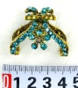 Wholesale fashion alloy hair claw with crystal