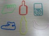 Wholesale Fashion production--100% silicon shapes rubber bands