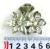 Wholesale fashion alloy hair claw with crystal