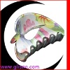 Wholesale Heart shape colorful pattern hair claw