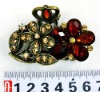 Wholesale fashion alloy hair claw with crystal