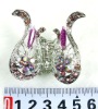 Wholesale fashion alloy hair claw with crystal