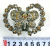 Wholesale fashion alloy hair claw with crystal