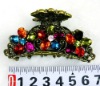 Wholesale fashion alloy hair claw with crystal
