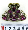 Wholesale fashion alloy hair claw with crystal