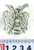 Wholesale fashion alloy hair claw with crystal