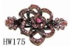 Wholesale pink flower hair claw