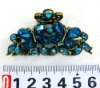 Wholesale fashion alloy hair claw with crystal